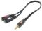 Adapter jack 3,5mm - 2 x jack 3,5m GOLD VIVANCO