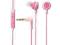 Zestaw słuchawkowy do SMARTPHONE STEREO pink