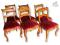 6 KRZESEŁ BIEDERMEIER koniec XIXw krzesła