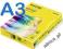 Żółty papier drukarki format A3 koloru żółtego
