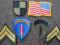 Zestaw 6 naszywek US Army Europe flaga stopnie CPL