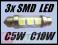 Rurka Led 3x SMD C5W C10W Tablica 39 39mm  Zabrze