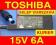 B ORYGINALNY TOSHIBA zasilacz 15V 6A fv gwr w-wa