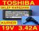 B ORYGINALNY TOSHIBA zasilacz 19V 3.42A fv gwr w-w