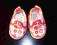 Śliczne pantofelki buciki dla dziewczynki 3-6M 9cm
