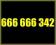 666 666 342 MEGA ZŁOTY NUMER PLAY SPRAWDŹ INNE FV