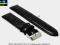 pasek do zegarka 22 mm DILOY 302EL.22.1 CZARNY
