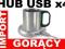 HUB USB 4 PORTY PC LAPTOP + PODGRZEWACZ JAKOŚĆ!