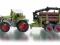 SIKU Traktor z Przyczepą do Bali Drzewa 1/87