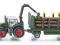 SIKU Traktor z Przyczepą z Balami Drewna 1/87
