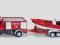 SIKU Straż  Pożarna Unimog z Łodzią 1/87