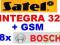 SATEL INTEGRA-32 LCD GSM SMS GPRS + 8x BOSCH W12