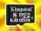 8 GB karta microSDHC+adapter SD KINGSTON (SDC/8GB)