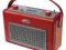 RADIO RETRO SENCOR SRD300 RED USB OBITE SKÓRĄ!!!