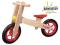 DREWNIANY ROWEREK BIEGOWY CZERWONY ODPYCHACZ 56486