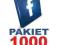 1000 FANÓW - FACEBOOK FANI LUBIĘ TO FANPAGE F-VAT