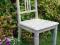 Stare krzesło - białe bielone shabby chic