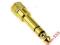 ADAPTER przejściówka JACK 3,5 mm 6,3 mm GOLD HQ