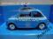 FIAT NUOVA 500 POLIZIA - WELLY 1:24