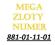 MEGA ZŁOTY NUMER 881 - 01 - 11 - 01 881011101