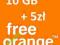 Orange Free na Karte - 10 GB na ROK! WYS. GRATIS!!