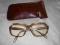 Okulary korekcyjne z lat 70 - tych.