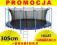 HIT WZMOCNIONA TRAMPOLINA Z SIATKA 305 CM+GRATIS