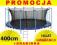 HIT WZMOCNIONA TRAMPOLINA Z SIATKA 400 CM+GRATIS