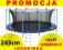 HIT WZMOCNIONA TRAMPOLINA Z SIATKA 245 CM+GRATIS