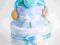 Tort pieluch pampers prezent chrzciny baby shower