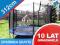 MARKOWA TRAMPOLINA 312 CM +SIATKA +DRABINKA GRATIS