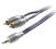 Kabel audio Jack 3,5mm - 2xRCA Gold OFC 3m HQ