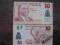 banknot Nigeria 10 naira 2011 rok polimer UNC