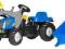 ROLLY TOYS TRAKTOR NEW HOLLAND Z ŁYŻKĄ I PRZYCZEPĄ