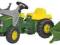 ROLLY TOYS TRAKTOR JOHN DEER Z PRZYCZEPĄ I ŁYŻKĄ