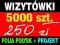 5000 szt. WIZYTÓWKI dwustronne +PROJEKT+FOLIA