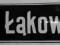 ul. Łąkowa    - blacha emaliowana