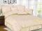 Narzuta z 7 elem z WADĄ na łóżko 160x200 KREMOWA