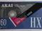 KASETA AUDIO MAGNETOFONOWA AKAI HX 60 MIN