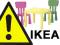 IKEA MAMMUT KOMPLET STOLIK LACK i DWA KRZESEŁKA