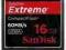 SANDISK COMPACT FLASH EXTREME 16GB 60MB ED