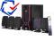 GLOŚNIKI 5.1 INTEX 4650W ` CZYTNIK SD USB RADIO !