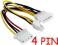 Kabel rozdzielacz zasilania P4 adapter 2molex 4PIN