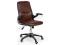 Obrotowy fotel biurowy NEPTUN brązowy eco skórTILT