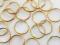 Obrączki złote 48 szt. ozdoby ślubne OKAZJA