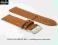 pasek do zegarka 22 mm DILOY 702.22.3 BRĄZOWY