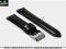 PASEK DO ZEGARKA 20 mm DILOY 363.20.1 CZARNY