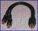 ADAPTER ROZGAŁĘŹNIK WTYK RCA - 2 GNIAZDA RCA