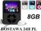 8GB Odtwarzacz MP4 MP3 DYKTAFON kw ładowarka PL