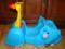 Fisher Price 2w1 JEŹDZIK PCHACZ HIPCIO+2 klocki